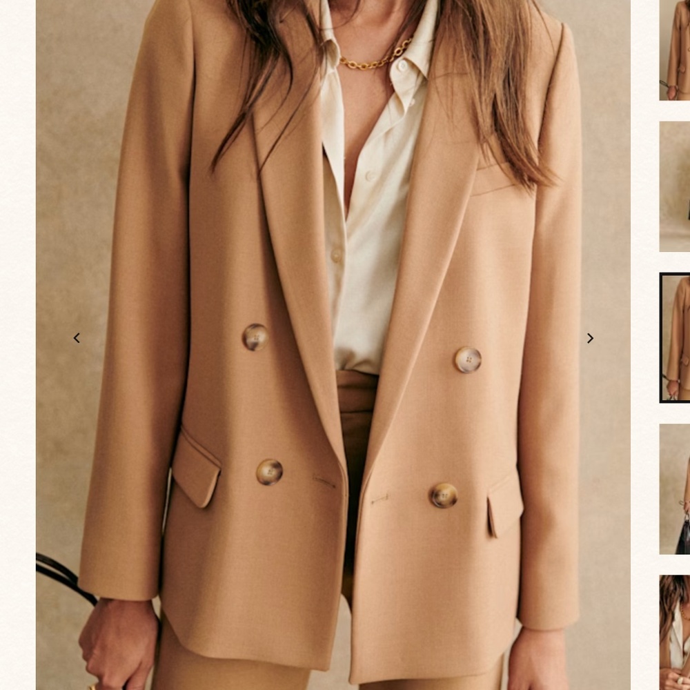 Sezane Christie Jacket Camel. - Size 36